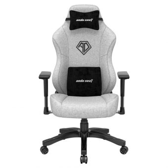 AndaSeat Phantom 3 Large Ergonomic Gaming Chair Grey Fabric AD18Y-06-G-F - Image 2