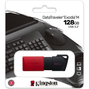 Kingston DT Exodia M 128GB USB 3.2 Black/Red DTXM/128GB - Image 6