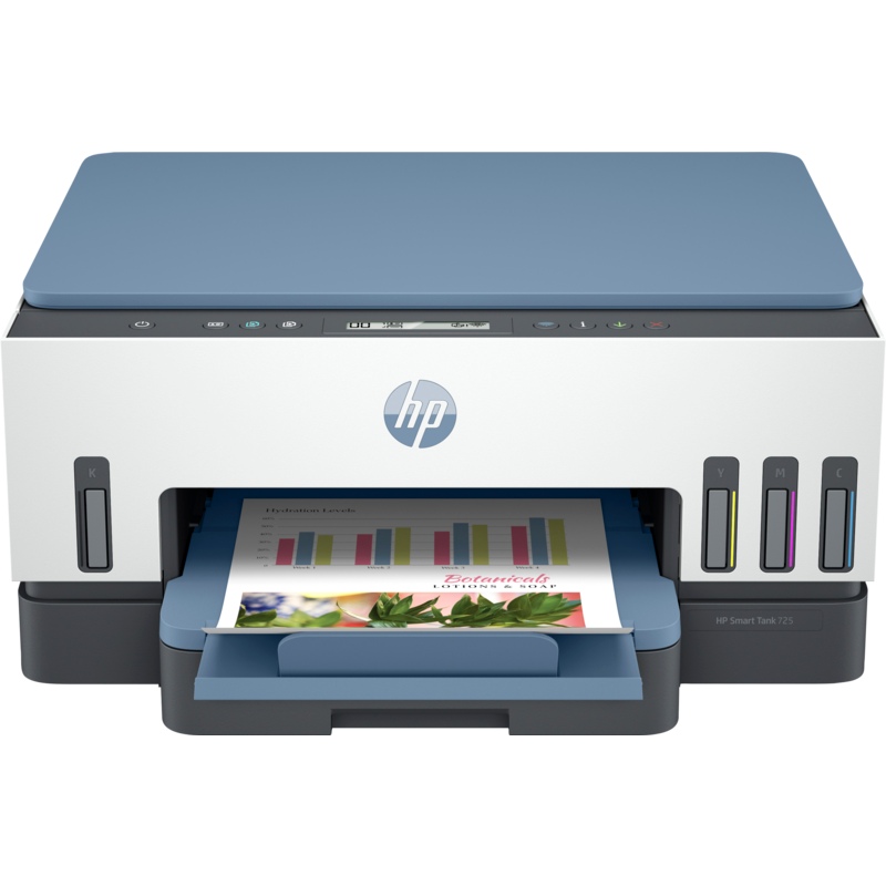 1 HP SmartTank 725 AiO Color Inkjet Printer 28B51A - Image 1