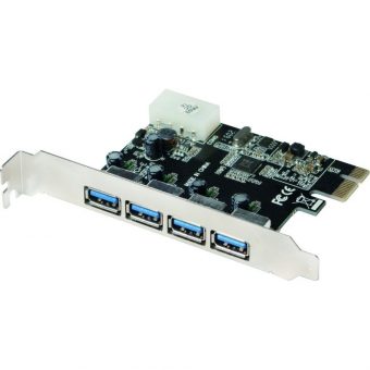 Logilink 4 x USB 3.0 PCIe 2.0 x1 Expansion Card PC0057A