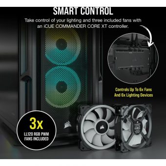 Corsair 5000T RGB Midi Tower Tempered Glass Black CC-9011230-WW - Image 12
