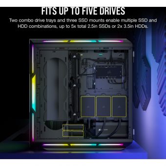 Corsair 5000T RGB Midi Tower Tempered Glass Black CC-9011230-WW - Image 15