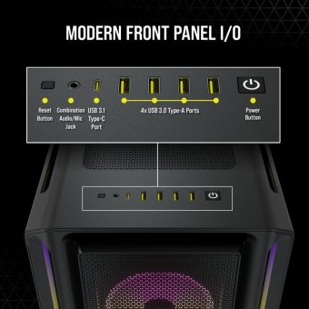 Corsair 5000T RGB Midi Tower Tempered Glass Black CC-9011230-WW - Image 16