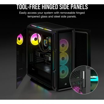 Corsair 5000T RGB Midi Tower Tempered Glass Black CC-9011230-WW - Image 17