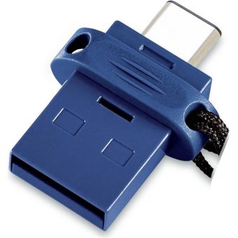 Verbatim Dual Drive 32GB USB-A/C 3.2 Blue 49966 - Image 2