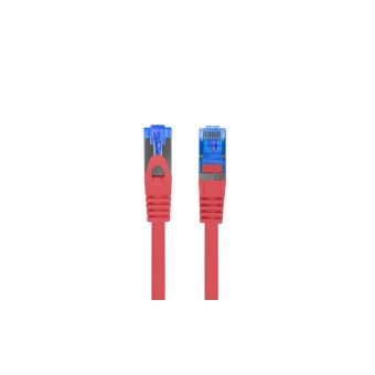 Lanberg S/FTP RJ45 Cat.6A LSZH CCA Snagless 0.5m Red PCF6A-10CC-0050-R - Image 3