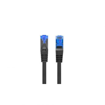 Lanberg S/FTP RJ45 Cat.6A LSZH CCA Snagless 2m Black PCF6A-10CC-0200-BK - Image 3