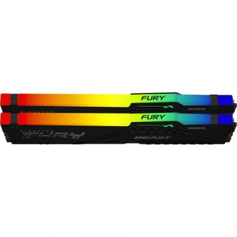 Kingston Fury RGB 64GB (2 x 32GB) 5200MHz DDR5 Black KF552C40BBAK2-64 - Image 2
