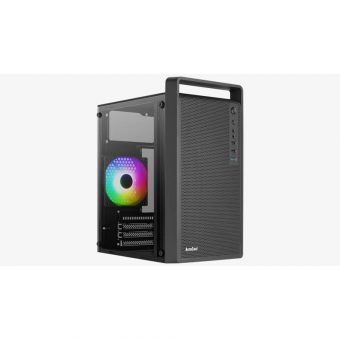 Aerocool CS-109 Mini Tower Tempered Glass Black CS-109-G-BK-V1