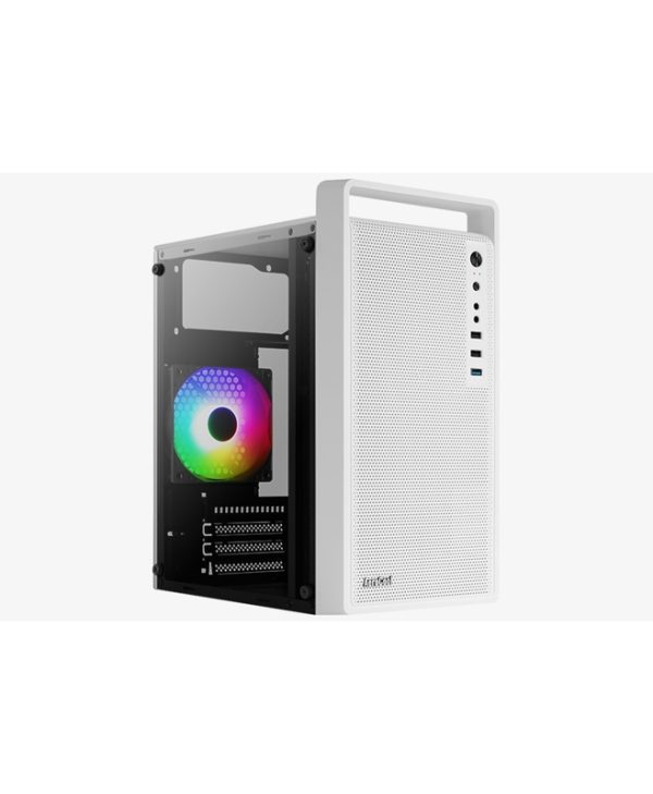 Aerocool CS-109 Mini Tower Tempered Glass White CS-109-G-WT-V1