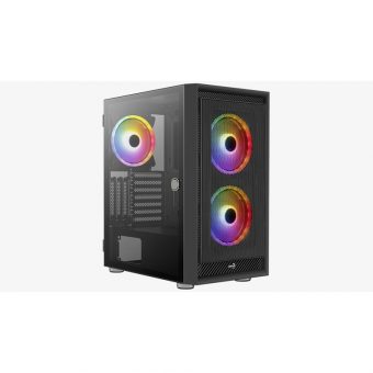 Aerocool Graphite Midi Tower Tempered Glass Black GRAPHITE-G-BK-V2