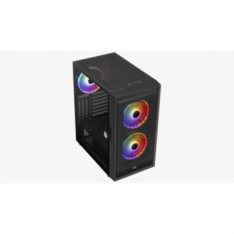 Aerocool Graphite Midi Tower Tempered Glass Black GRAPHITE-G-BK-V2 - Image 12