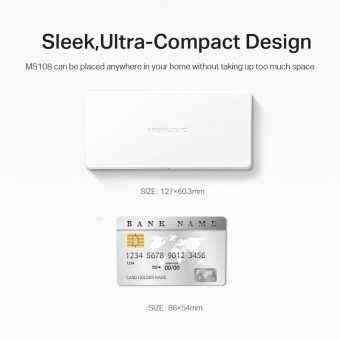 Mercusys 8-Port Megabit Desktop Switch MS108 V3 - Image 3