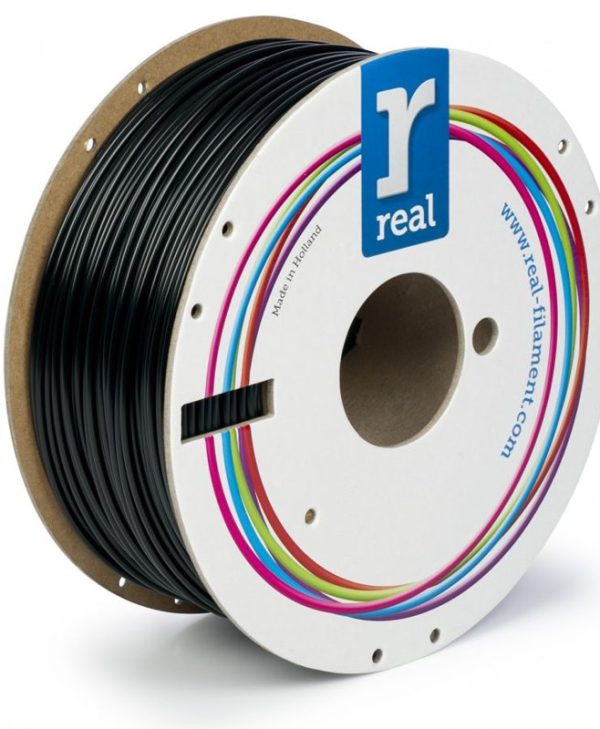 Real 3D Printer Filament PETG 2.855mm 1Kg Black NLPETGSBLACK1000MM300
