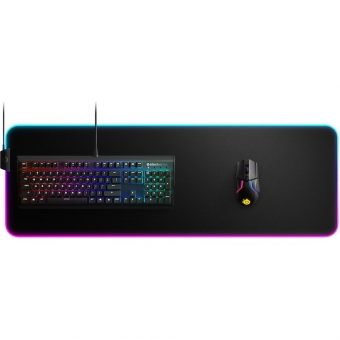 SteelSeries QcK Prism Cloth XL Gaming Mousepad Black 63826 - Image 2