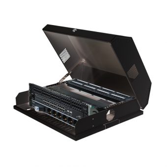 Mirsan Mr.Slim 19" 3U + 5U (horizontal) Wall Mount Rack Cabinet 50 cm Black MR.SLM.01 - Image 2