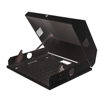 Mirsan Mr.Slim 19" 3U + 5U (horizontal) Wall Mount Rack Cabinet 50 cm Black MR.SLM.01 - Image 3