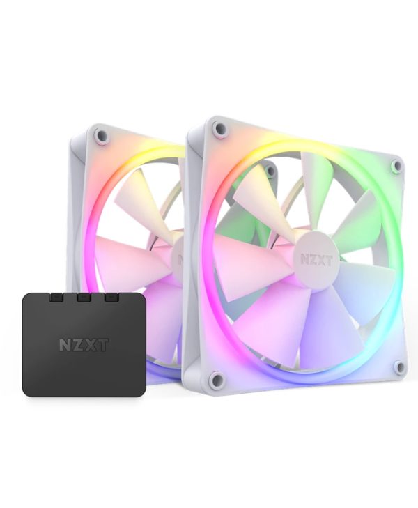 NZXT F140RGB 14cm 4-Pin PWM Case Fan White 2-Pack RF-R14DF-W1