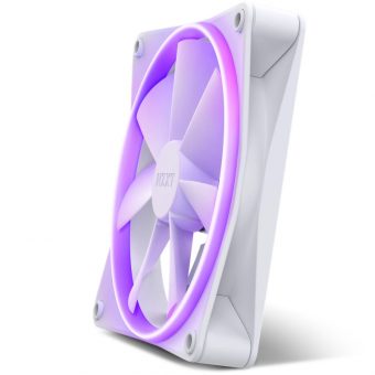 NZXT F120RGB 12cm 4-Pin PWM Case Fan White RF-R12SF-W1 - Image 3