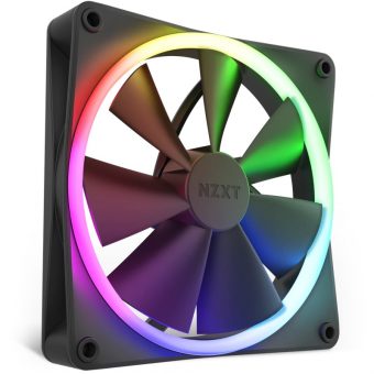 NZXT F120RGB 12cm 4-Pin PWM Case Fan Black RF-R12SF-B1