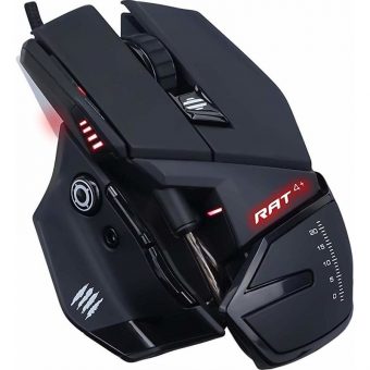 Mad Catz R.A.T. 4+ Wired Gaming Mouse Black MR03MCINBL000-0 - Image 2