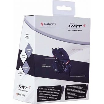 Mad Catz R.A.T. 4+ Wired Gaming Mouse Black MR03MCINBL000-0 - Image 7