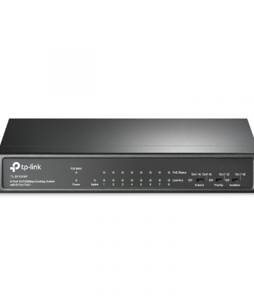 TP-Link 9-Port Megabit Desktop Switch with 8-Port PoE+ TL-SF1009P V3