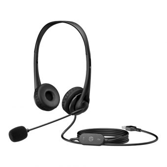 HP G2 Stereo Wired Headset Black 428K6AA