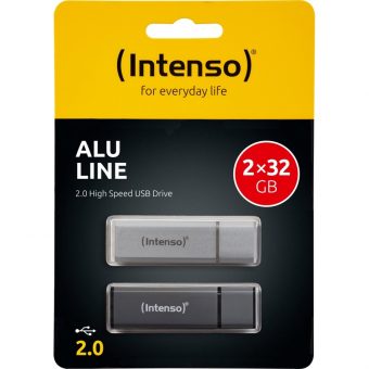 Intenso Alu Line Antracite 2 x 32GB USB 2.0 2-Pack 3521480 - Image 6