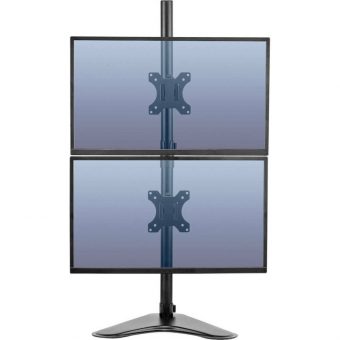 Fellowes Professional Series Free Standing Dual Monitor Stand Up To 32" Black 8044001 - Image 2
