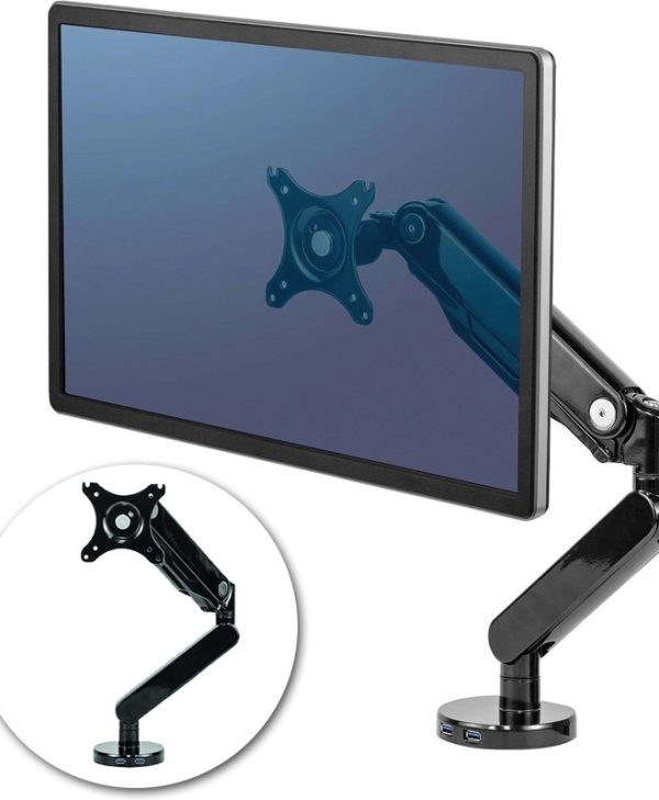Fellowes Platinum Series Monitor Arm Up To 27" Black 8043301