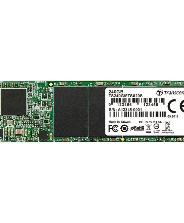 Transcend MTS820S 240GB M.2 2280 SATA III SSD TS240GMTS820S