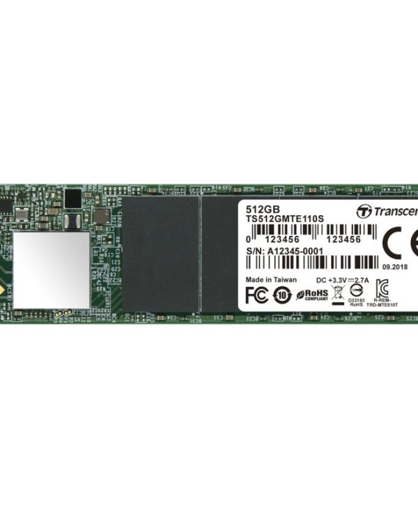 Transcend MTE110S 512GB M.2 NVMe PCIe Gen3.0 x4 TS512GMTE110S