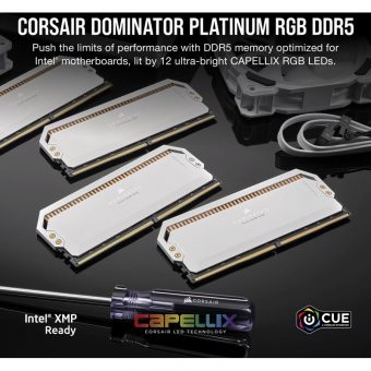 Corsair Dominator Platinum RGB 64GB (2x32GB) 5600MHz DDR5 White CMT64GX5M2B5600C40W - Image 6