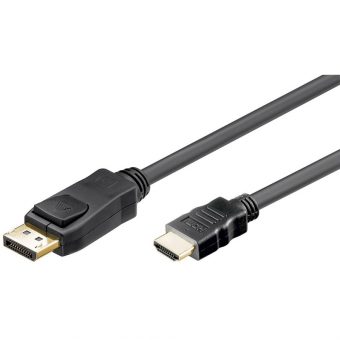GooBay Cable DisplayPort 1.2 Male To HDMI Male 1m Black 51956