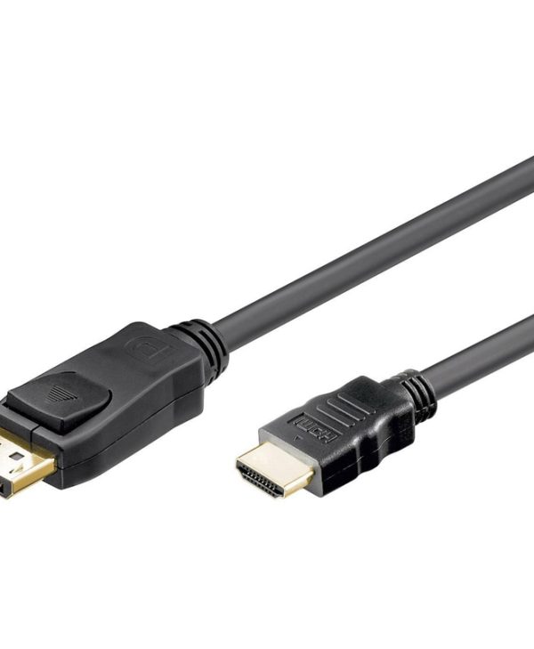 GooBay Cable DisplayPort 1.2 Male To HDMI Male 1m Black 51956