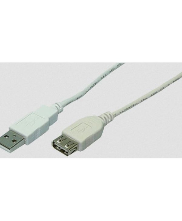 LogiLink Cable USB 2.0 M/F 3m Grey CU0011