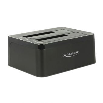Delock Docking Station 2-Bay 3.5"/2.5" USB 3.0 Black 62661