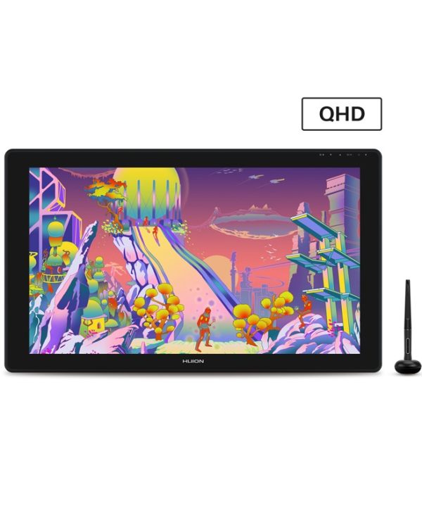 Huion Kamvas 24 Plus QHD Digitizer με Όθονη και Γραφίδα Σχεδίασης Black 6930444802127