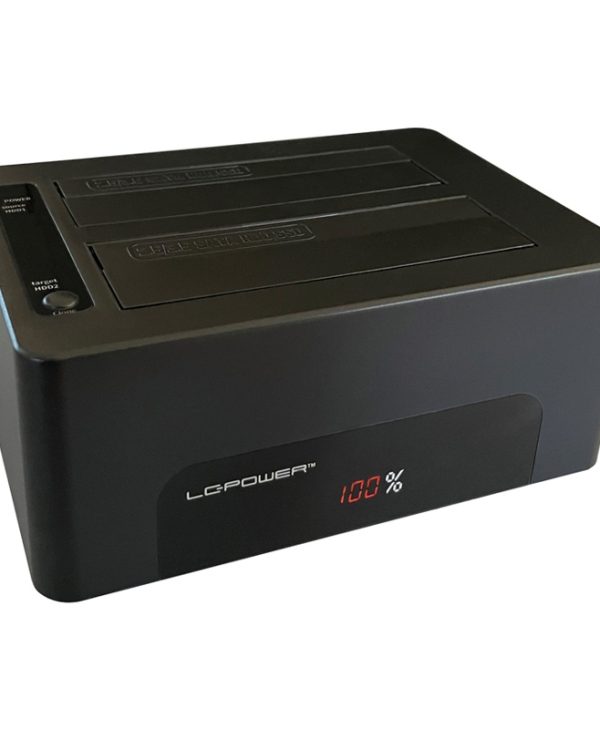 LC-Power Docking Station 2-Bay 2.5" + 3.5" USB 3.2 Gen1 Black LC-DOCK-U3-V
