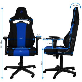 Nitro Concepts E250 Gaming Chair Black/Blue NC-E250-BB - Image 7