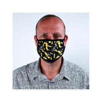 Pyramid DC Comics "Batman Logo Camo Yellow" Face Covering Mask 2-Pack GP85578 - Image 2