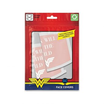 Pyramid DC Comics " Wonder Woman (Save the World)" Face Covering Mask 2-Pack GP85560 - Image 3