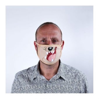 Pyramid Looney Tunes "Taz" Face Covering Mask 2-Pack GP85565 - Image 2