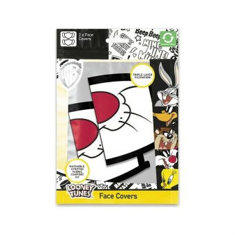 Pyramid Looney Tunes "Sylvester" Face Covering Mask 2-Pack GP85564 - Image 3