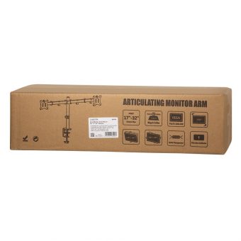 Logilink Dual Monitor Mount for 17"-32" screens with arm length adjustable Steel BP0098 - Image 5