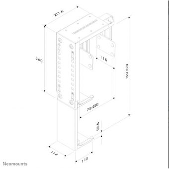 Neomounts by Newstar Cpu holder CPU-D100BLACK - Image 2