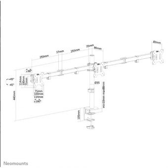 Neomounts by Newstar monitor desk mount - Image 3