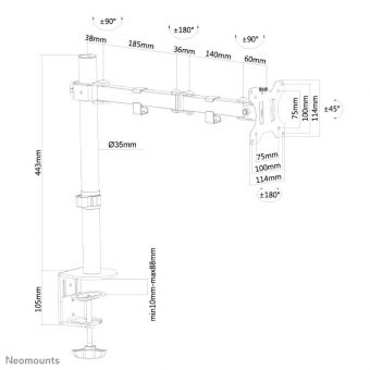 Neomounts by Newstar monitor desk mount - Image 7