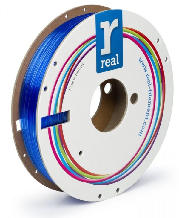 Real 3D Printer Filament PETG 1.75mm 0.5Kg Translucent Blue NLPETGBLUE500MM175